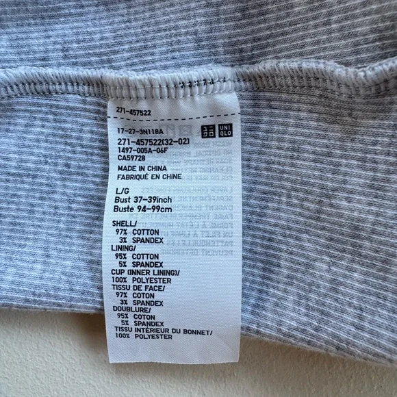 Uniqlo Cropped Women's Bra Top - Picture 2 of 3